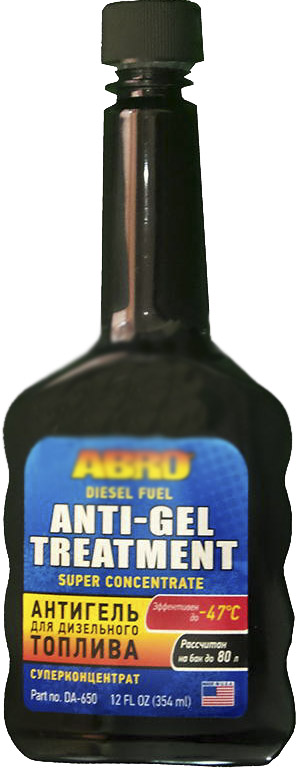 

Антигель ABRO Diesel Fuel Anti-Gel Treatment 354 DA650R
