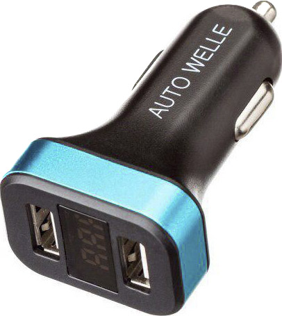 

Разветвитель прикуривателя с USB Auto Welle 2 USB aw0616b
