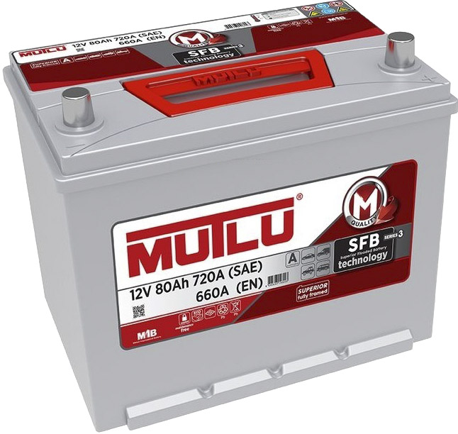 

Аккумулятор Mutlu 6 CT-80-R S3 SMF95D26FL