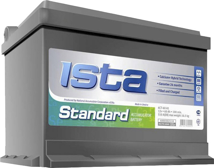 

Аккумулятор Ista 6 CT-60-L Standard 5237127