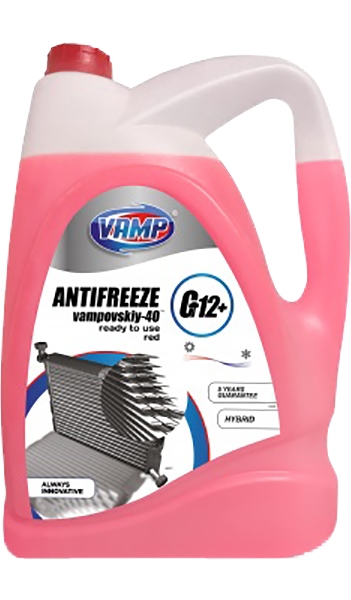 

Готовый антифриз VAMP -30 CT12+ G12+ красный 7693