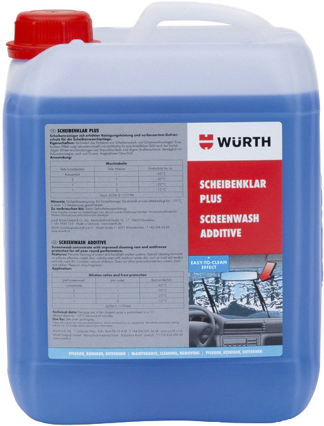 

Концентрат омывателя Würth Screenwash Additive Plus зимний -63 °С цитрусовый 892332850