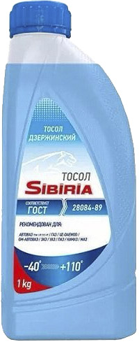 

Готовый антифриз Sibiria -40 синий 800624