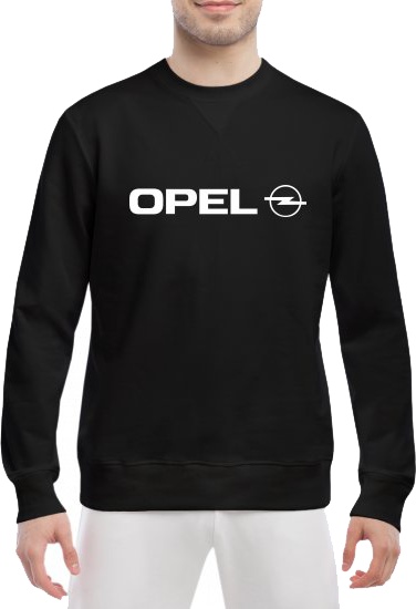 

Свитшот мужской Globuspioner Opel Big Logo спереди класический рукав чёрный 140206327