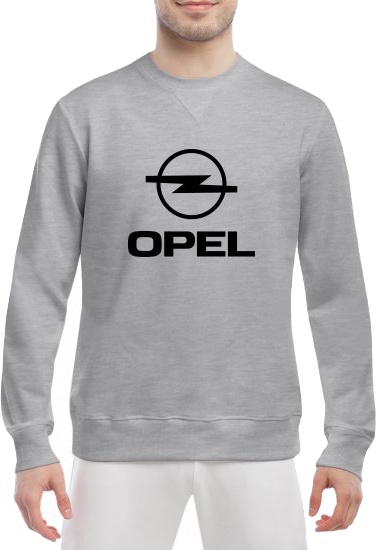 

Свитшот мужской Globuspioner Opel Big Logo v3 спереди класический рукав серый 1438563287