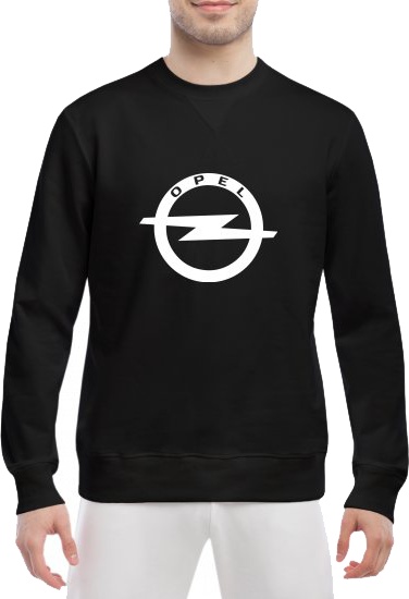 

Свитшот мужской Globuspioner Opel Big Logo v2 спереди класический рукав чёрный 139536326