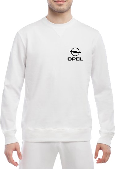 

Свитшот мужской Globuspioner Opel Mini Logo спереди класический рукав белый 666966315