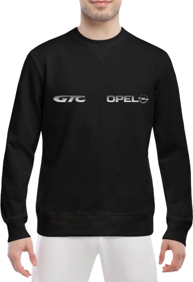 

Свитшот мужской Globuspioner Opel GTC спереди класический рукав чёрный 666986325