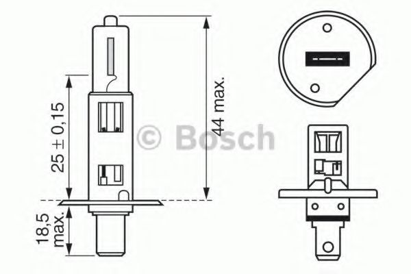

Автолампа Bosch 1987302019 H1 P14,5s 55 W