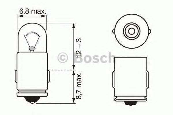 

Автолампы Bosch 1987302224 Pure Light T2W BA7s 2 W