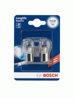 

Автолампа Bosch 1987301050 Longlife Daytime P21W BA15s 21 W прозрачная