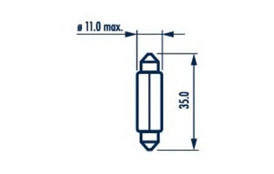 

Автолампа Narva 17316 C10W SV8,5 10 W прозрачная
