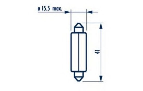 

Автолампа Narva 17512 C10W SV8,5 18 W прозрачная