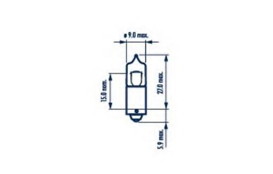 

Автолампы Narva 17830 H5W BA9s 5 W прозрачная