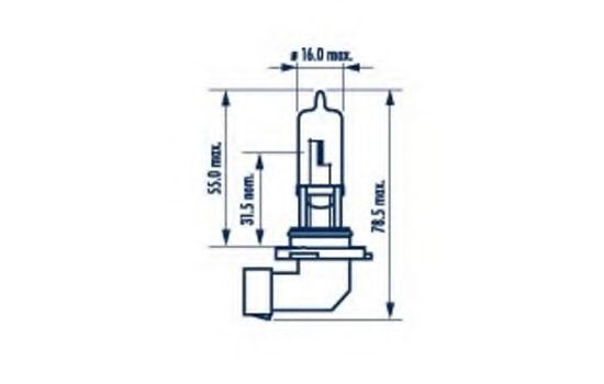 

Автолампа Narva 48005 HB3 P20d 60 W прозрачная