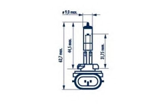 

Автолампа Narva 48042 H27W/2 PGJ13 27 W прозрачная