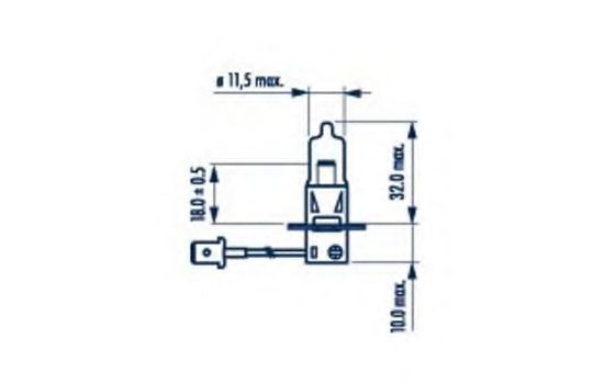 

Автолампа Narva 48700 H3 PK22s 70 W прозрачная