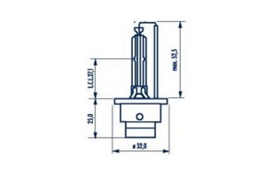 

Автолампа Narva 84002 Xenon D2S P32d-2 35 W прозрачная