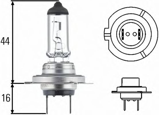 

Автолампа Behr Hella 8gh007157121 Standard H7 PX26d 55 W прозрачный