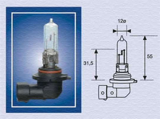 

Автолампа Magneti Marelli 002577200000 HB3 P20d 65 W прозрачная