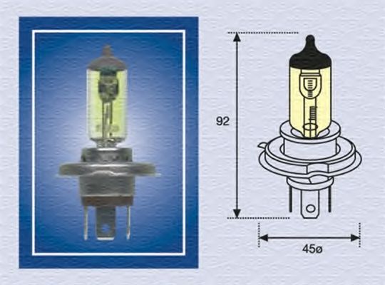 

Автолампа Magneti Marelli 002575100000 H4 P43t 55 W 60 W прозрачная