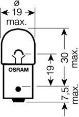 

Автолампа Osram 5008ULT Ultra Life R10W BA15s 10 W прозрачная