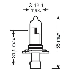 

Автолампы Osram 9005XS Original HB3A P20d 60 W прозрачная