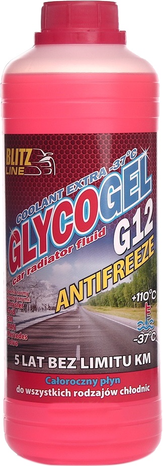 

Готовый антифриз Blitz Line Glycogel G12 красный -37 °C 28878