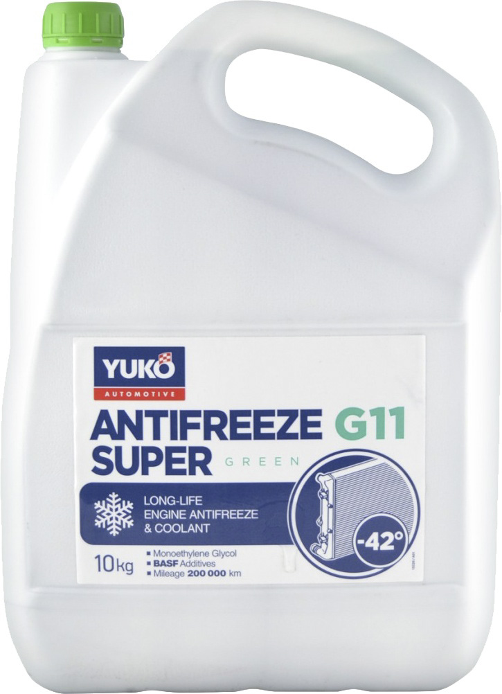 

Готовый антифриз Yuko Super G11 зеленый -42 °C 4820070244373