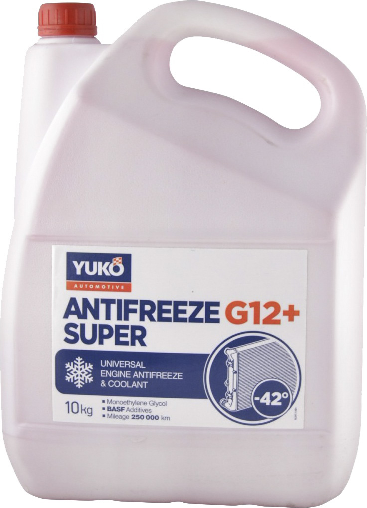 

Готовый антифриз Yuko Super G12+ красный -42 °C 4820070248234