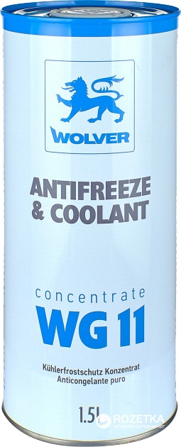 

Концентрат антифриза Wolver Antifreeze & Coolant WG11 G11 синий 4260360944208