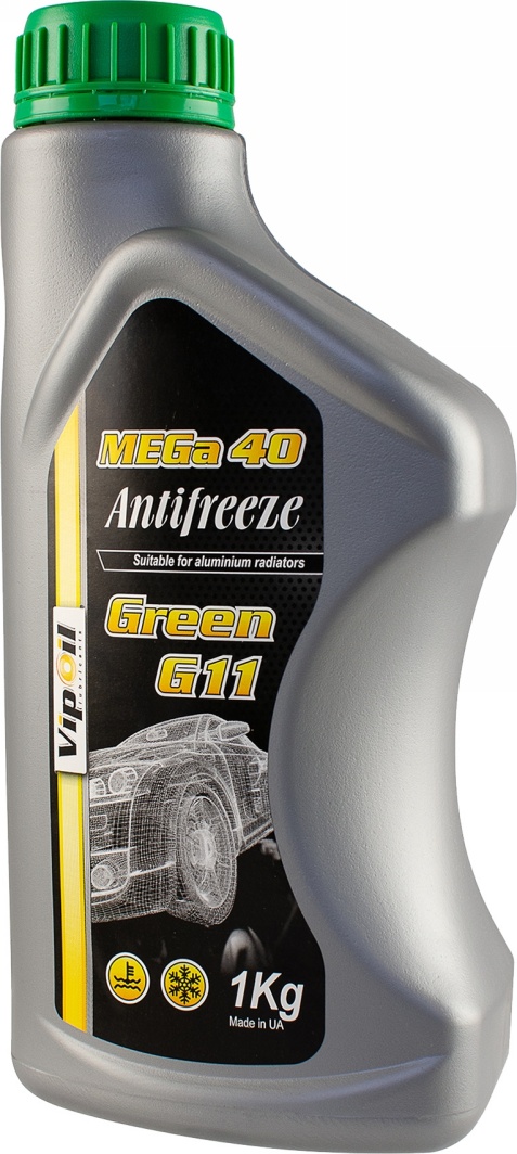 

Готовый антифриз VIPOIL MEGa 40 G11 зеленый -39 °C 335799