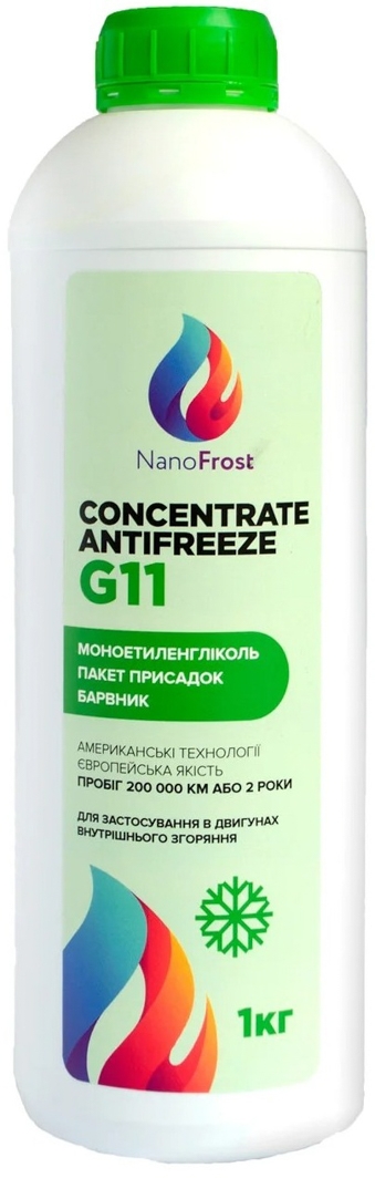 

Концентрат антифриза NanoFrost Concentrate G11 зеленый G11GREEN1
