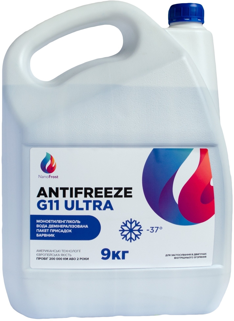 

Готовый антифриз NanoFrost Ultra G11 синий -37 °C G11ULTRABLUE9