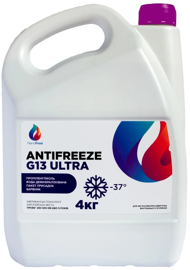

Готовый антифриз NanoFrost Ultra G13 фиолетовый -37 °C G13ULTRAVIOLET4