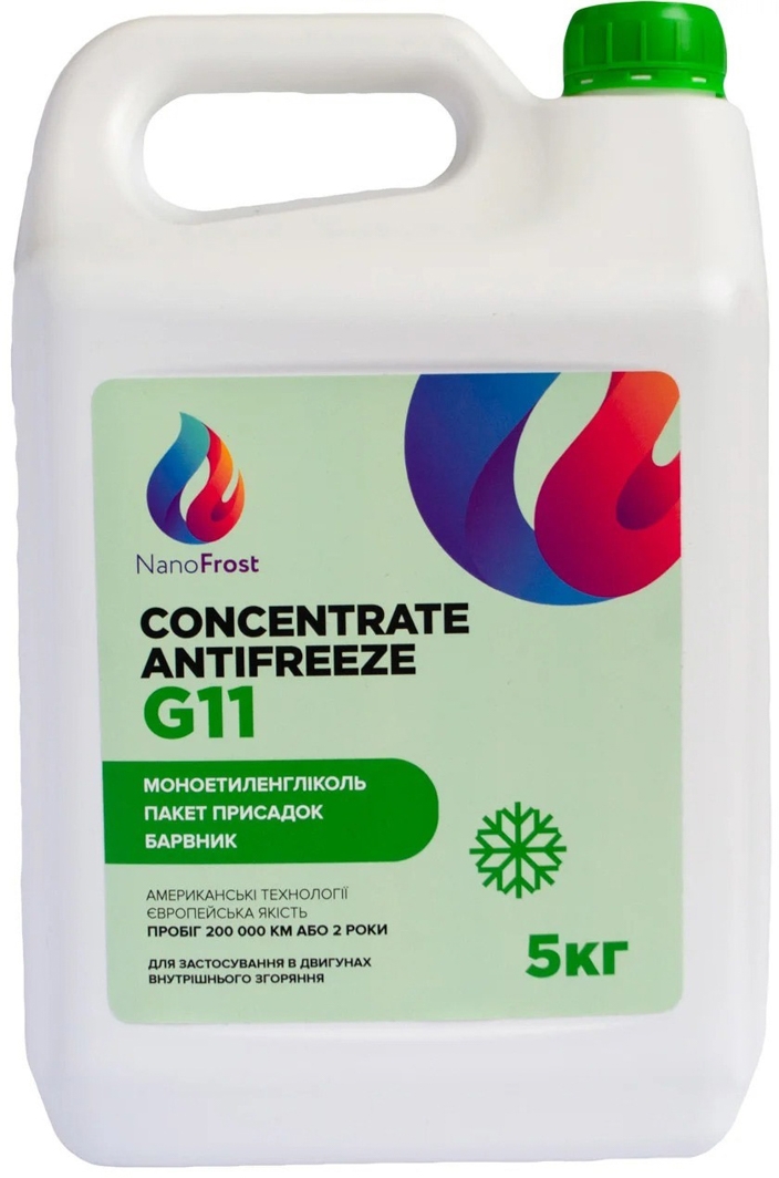 

Концентрат антифриза NanoFrost Concentrate G11 зеленый G11GREEN5