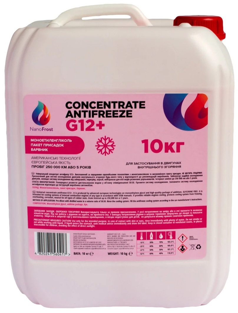 

Концентрат антифриза NanoFrost Concentrate G12+ розовый G12PLUSPINK10