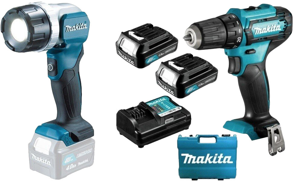 

Шуруповерт Makita аккумуляторный DF333DWYE (2 аккумулятора + ЗУ + чехол) DF333DWYEDEAML106