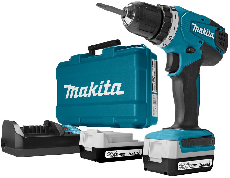 

Шуруповерт Makita аккумуляторный DF347DWE (2 аккумулятора + ЗУ + чехол)