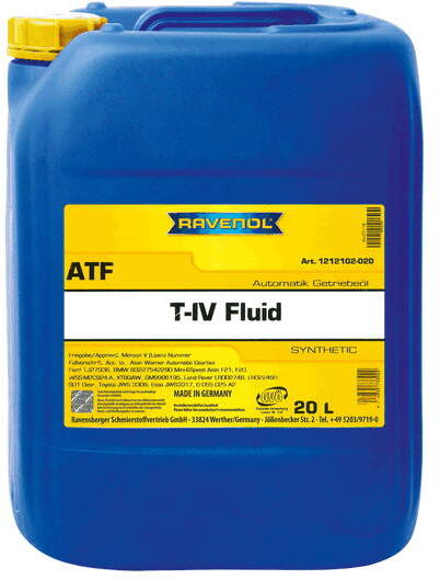 

Трансмиссионное масло Ravenol ATF T-IV Fluid 1212102020