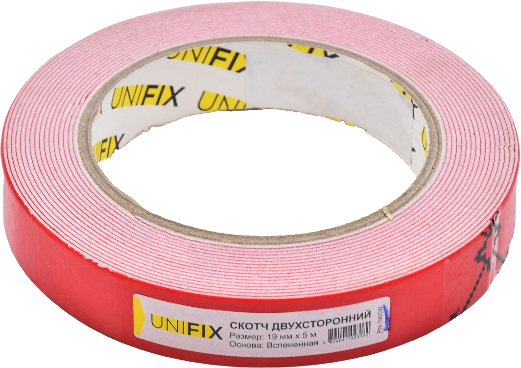 

Двухсторонний скотч UNIFIX PN-1905W полиэтиленовая 19 мм Х 5 м