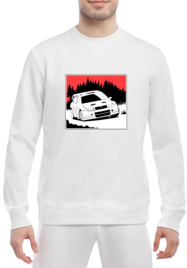 

Свитшот мужской Globuspioner Skoda Art спереди класический рукав белый 239166312