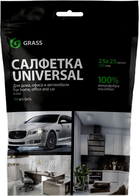 

Набор салфеток Grass IT-0459 микрофибра 10 шт