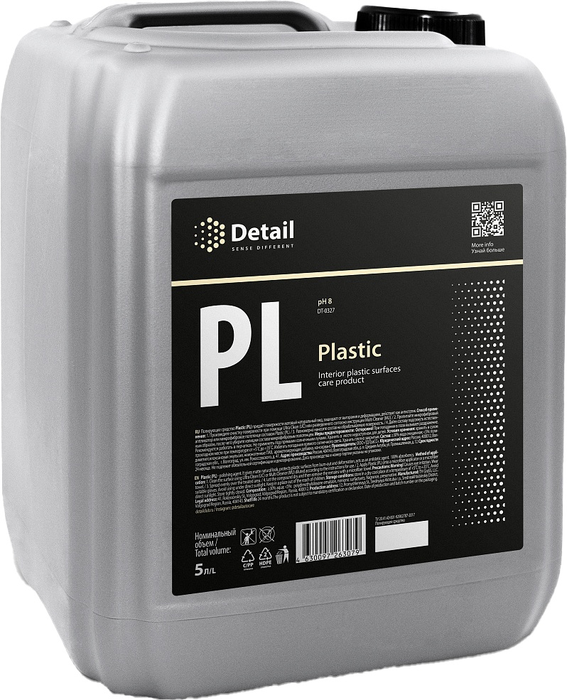 

Полироль для салона Detail Plastic 5000 мл DT-0327