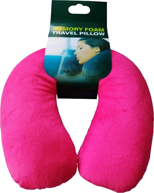 

Подушка-подголовник Coverbag Memory foam розовый без логотипа 479