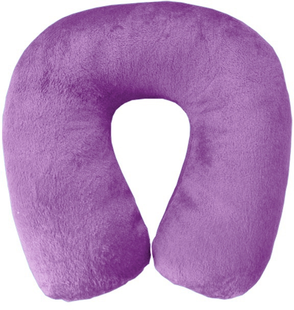 

Подушка-подголовник Coverbag Memory foam фиолетовый без логотипа 484