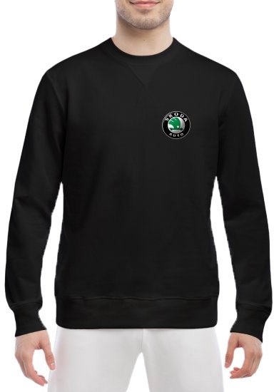 

Свитшот мужской Globuspioner Skoda Auto Mini Logo спереди класический рукав чёрный 6665163257