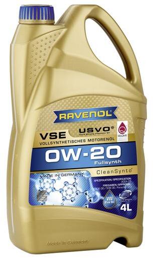 

Моторное масло Ravenol VSE 0W-20 синтетическое 1111112004