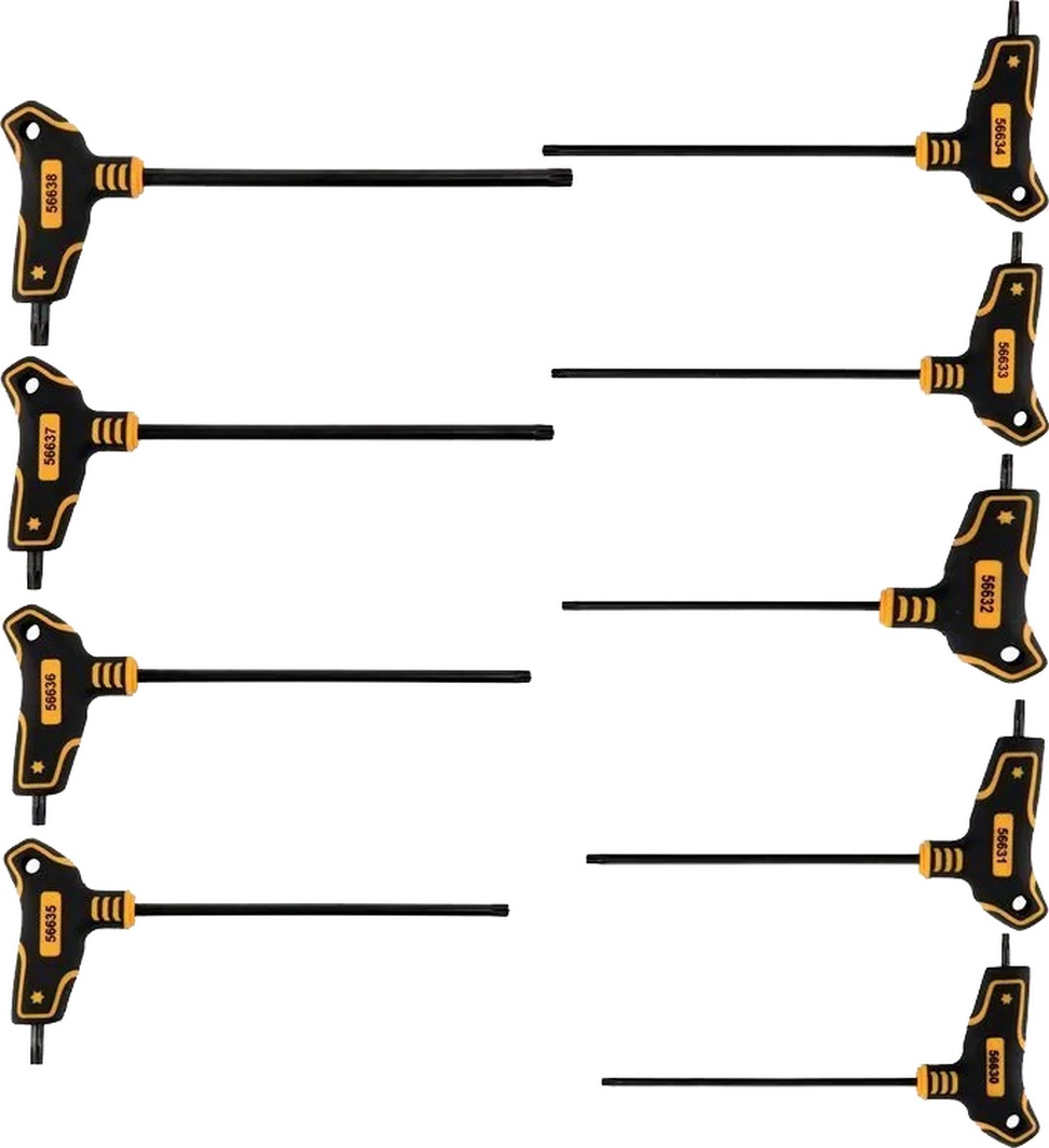 

Набор ключей TORX Vorel 56639 T10H-T50H 9 шт