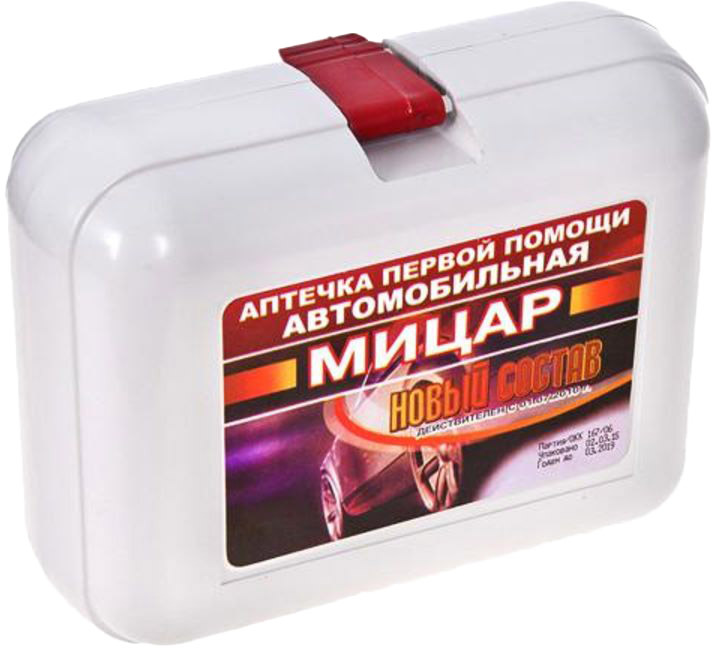 

Аптечка автомобильная Vitol DIN 13164 (Евростандарт) в жестком чехле 29485